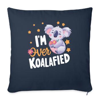 Koala Koala Koala Ours Koala Animal - Housse de coussin décorative 45 x 45 cm - bleu marine - Devant