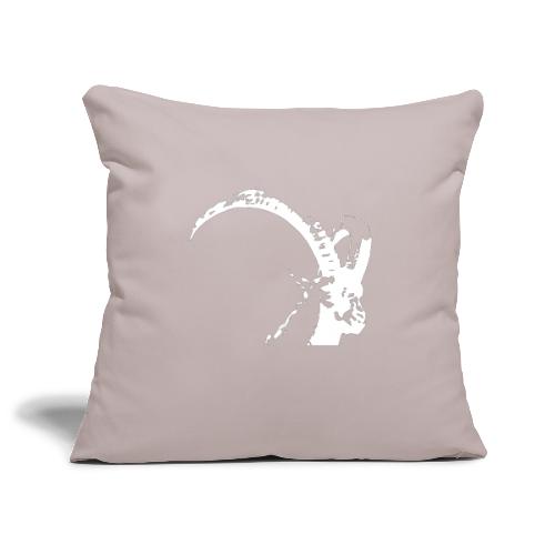 White ibex - Sofa pillowcase 17,3'' x 17,3'' (45 x 45 cm)