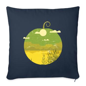 Vintage Tropical Fruit - Watermelon - Sofa pillowcase 17,3'' x 17,3'' (45 x 45 cm) - navy - Front