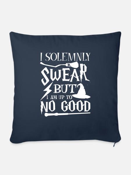 I solemnly swear but i am up to no good - Sofakissenbezug 45 x 45 cm - Navy