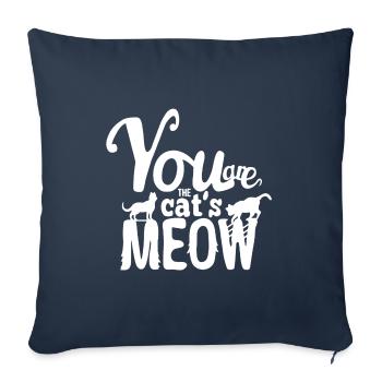 You Are The Cat's Meow - Sofa pillowcase 17,3'' x 17,3'' (45 x 45 cm) - navy - Front