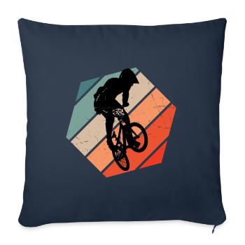 Bike bmx cycling men bmx bike bmx boys - Sofa pillowcase 17,3'' x 17,3'' (45 x 45 cm) - navy - Front