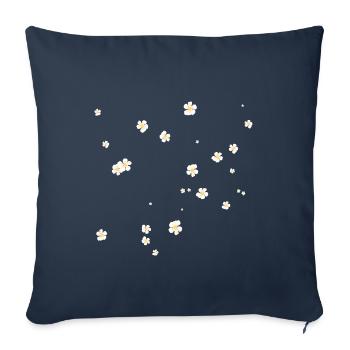 flower chamomile nice gift - Sofa pillowcase 17,3'' x 17,3'' (45 x 45 cm) - navy - Front