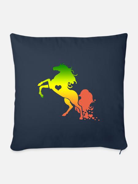Pferd Pferd - Sofakissenbezug 45 x 45 cm - Navy