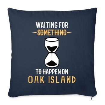 OAK ISLAND / TREASURE HUNTING : Oak Island - Housse de coussin décorative 45 x 45 cm - bleu marine - Devant
