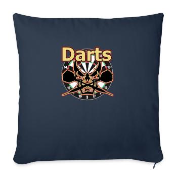 darts - Sofa pillowcase 17,3'' x 17,3'' (45 x 45 cm) - navy - Front