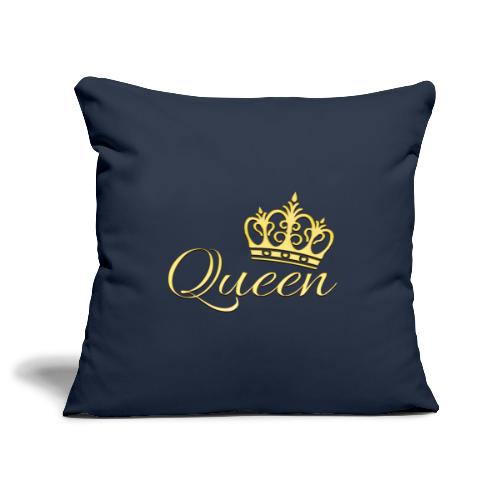 Queen Or -by- T-shirt chic et choc - Housse de coussin décorative 45 x 45 cm