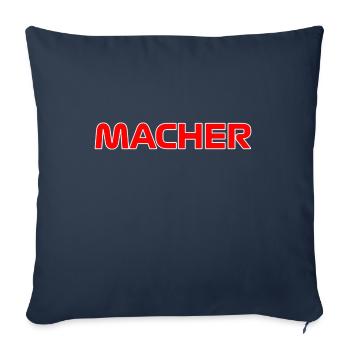 MACHER MOTIV - COLLE MALLE BIERKÖNIG AUFSCHRIFT - Sofakissenbezug 45 x 45 cm - Navy - Vorne