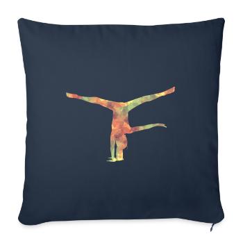 Gymnastics Handstand - Sofa pillowcase 17,3'' x 17,3'' (45 x 45 cm) - navy - Front