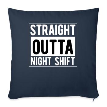 Quart de nuit directement à partir du quart de nuit - Housse de coussin décorative 45 x 45 cm - bleu marine - Devant