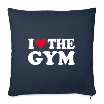 Workout Motivation Fitness I Love Going To The Gym - Sofa pillowcase 17,3'' x 17,3'' (45 x 45 cm) - navy - Front