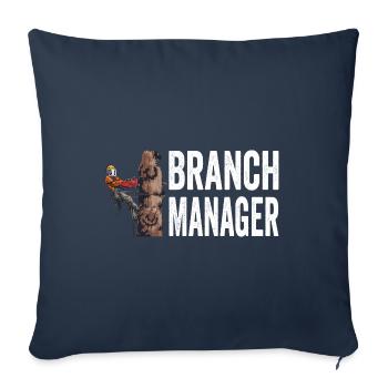 Woodworking Branch Manager Lumberjack - Sofa pillowcase 17,3'' x 17,3'' (45 x 45 cm) - navy - Front