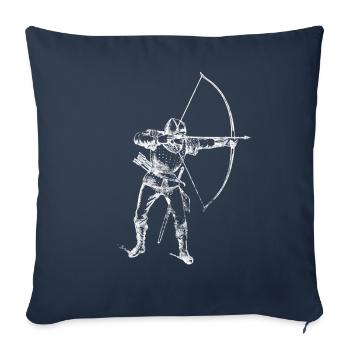 Archer - Housse de coussin décorative 45 x 45 cm - bleu marine - Devant