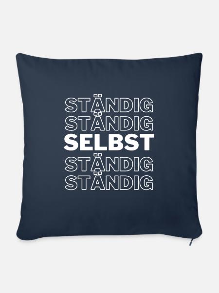 SELBSTSTÄNDIG !!! - Sofakissenbezug 45 x 45 cm - Navy