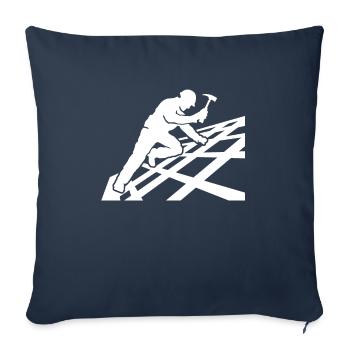 Roofing motif roofing ceilings - Sofa pillowcase 17,3'' x 17,3'' (45 x 45 cm) - navy - Front