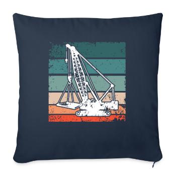 Crane Operator Crane Crane Driver - Sofa pillowcase 17,3'' x 17,3'' (45 x 45 cm) - navy - Front