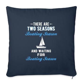 BOATING : Boating Season - Sofa pillowcase 17,3'' x 17,3'' (45 x 45 cm) - navy - Front