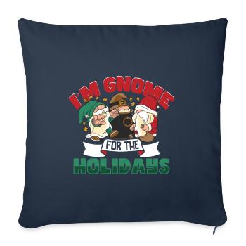 Garden Gnomes Gnome Lover Funny Gnome Gardening - Sofa pillowcase 17,3'' x 17,3'' (45 x 45 cm) - navy - Front