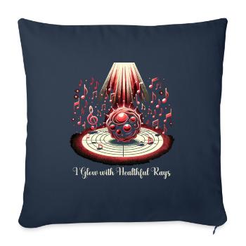 Thérapie par la lumière rouge Thérapie au laser de faible intensité pour le - Housse de coussin décorative 45 x 45 cm - bleu marine - Devant