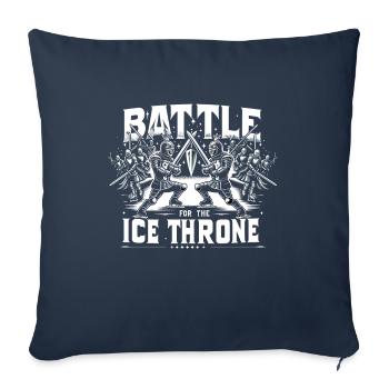 Ice Skating Ice Skaters - Sofa pillowcase 17,3'' x 17,3'' (45 x 45 cm) - navy - Front