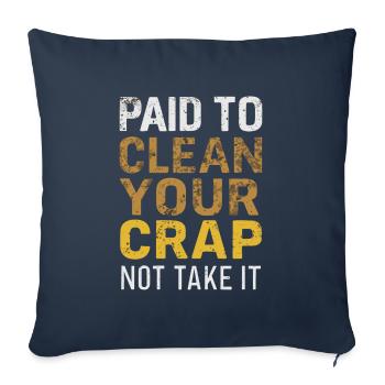 School administrators School staff Caretakers - Sofa pillowcase 17,3'' x 17,3'' (45 x 45 cm) - navy - Front