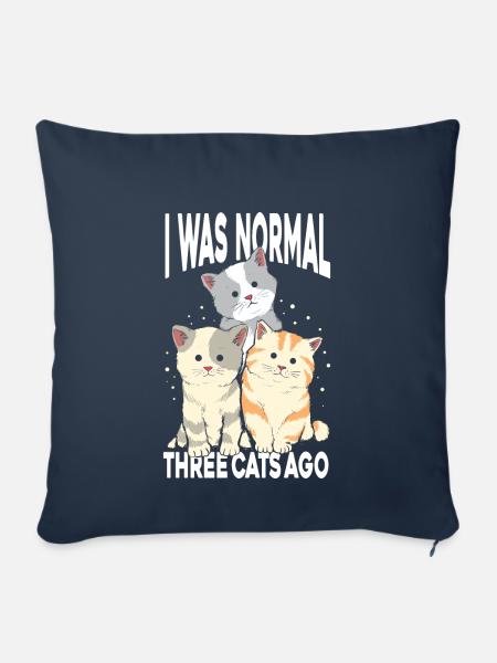 Ich War Normal - Sofakissenbezug 45 x 45 cm - Navy