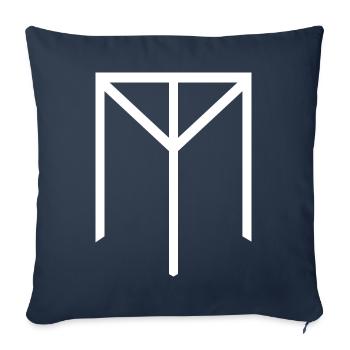 15021504 MT • Offizielles Logo • - Sofakissenbezug 45 x 45 cm - Navy - Vorne
