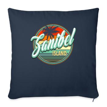 Summer Beach Holiday - Sanibel Island - Sofa pillowcase 17,3'' x 17,3'' (45 x 45 cm) - navy - Front