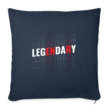 Culturisme légendaire Musculation Fitness - Housse de coussin décorative 45 x 45 cm - bleu marine - Devant