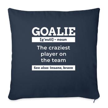 Torwart Der Verrückteste Spieler Im Team Für - Sofakissenbezug 45 x 45 cm - Navy - Vorne