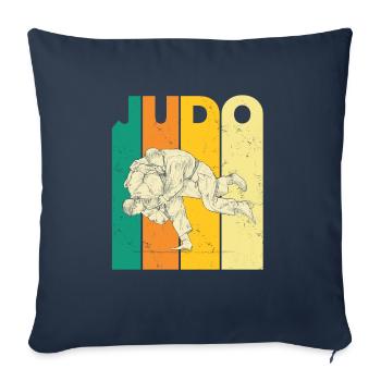 Fun Judo Sports Designs for Judo Fans - Sofa pillowcase 17,3'' x 17,3'' (45 x 45 cm) - navy - Front