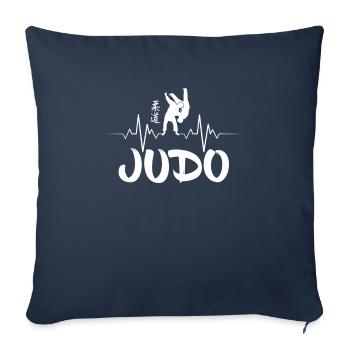 Fun Judo Sports Designs for Judo Fans - Sofa pillowcase 17,3'' x 17,3'' (45 x 45 cm) - navy - Front