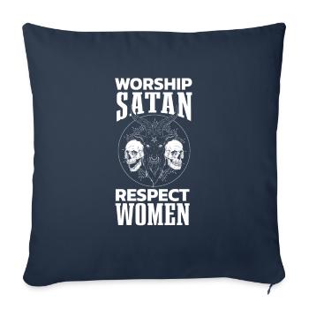 Respektieren Sie Frauen Für Religion Fan - Sofakissenbezug 45 x 45 cm - Navy - Vorne