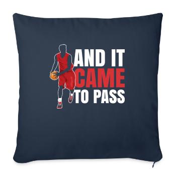 And for the sports cult fan it has come true - Sofa pillowcase 17,3'' x 17,3'' (45 x 45 cm) - navy - Front