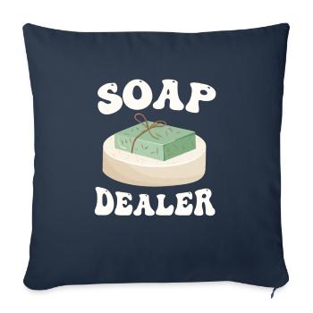 Abteilung Seifenverkauf - Sofakissenbezug 45 x 45 cm - Navy - Vorne