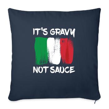 Sauce au lieu de sauce pour tous les amateurs de - Housse de coussin décorative 45 x 45 cm - bleu marine - Devant