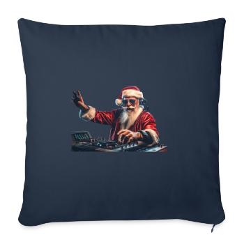 Lustige Weihnachtsdesigns Mit Dem Weihnachtsmann - Sofakissenbezug 45 x 45 cm - Navy - Vorne