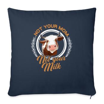 Ce n’est pas votre mère qui ne soutient pas votre lait - Housse de coussin décorative 45 x 45 cm - bleu marine - Devant