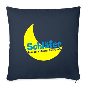 Schläfer - Sofakissenbezug 45 x 45 cm - Navy - Vorne