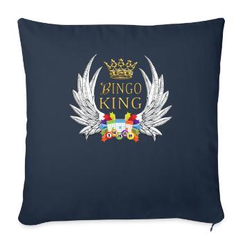 Bingo Player Gift Gift Idea - Sofa pillowcase 17,3'' x 17,3'' (45 x 45 cm) - navy - Front