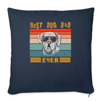 Hund Design für Haustierfreunde - Sofakissenbezug 45 x 45 cm - Navy - Vorne