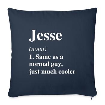 Jesse Definition Cooler Name Spruch Geschenk - Sofakissenbezug 45 x 45 cm - Navy - Vorne