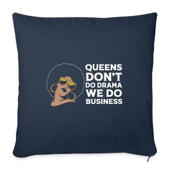 Entrepreneur bourreau de travail - Housse de coussin décorative 45 x 45 cm - bleu marine - Devant