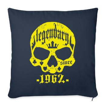 Légendaire depuis 1962 - Housse de coussin décorative 45 x 45 cm - bleu marine - Devant