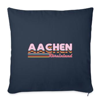 Aachen Rheinland Design for the Aachen native - Sofa pillowcase 17,3'' x 17,3'' (45 x 45 cm) - navy - Front
