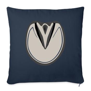 Huf Pferd für Hufpfleger - Sofakissenbezug 45 x 45 cm - Navy - Vorne