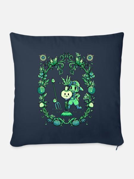Frucht der Ernte - Sofakissenbezug 45 x 45 cm - Navy