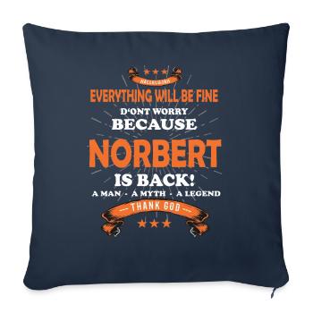 Everything will be fine Charlie Is back - Sofakissenbezug 45 x 45 cm - Navy - Vorne