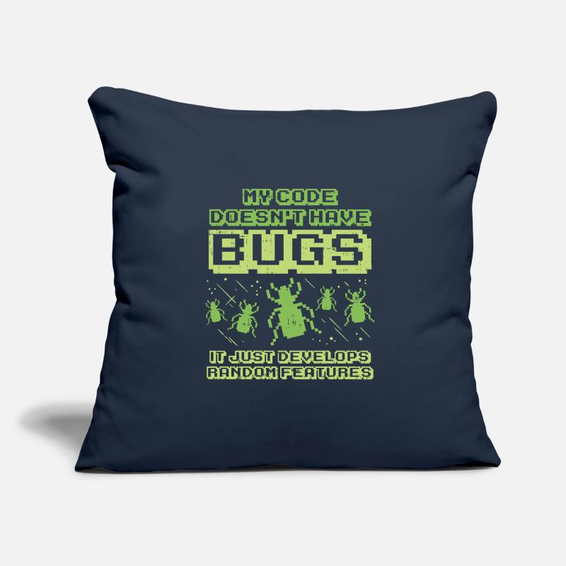 Code Bug Test Programmer Developer Gift Sofa pillowcase 17,3'' x 17,3'' (45 x 45 cm)