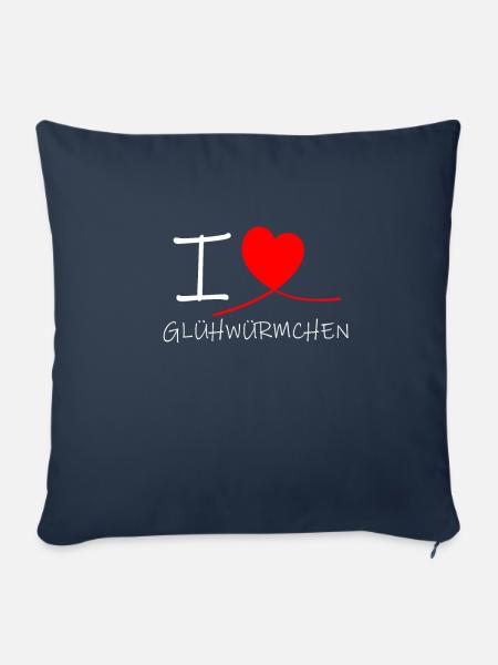 I love Glühwürmchen Ich liebe Glühwürmchen - Sofakissenbezug 45 x 45 cm - Navy